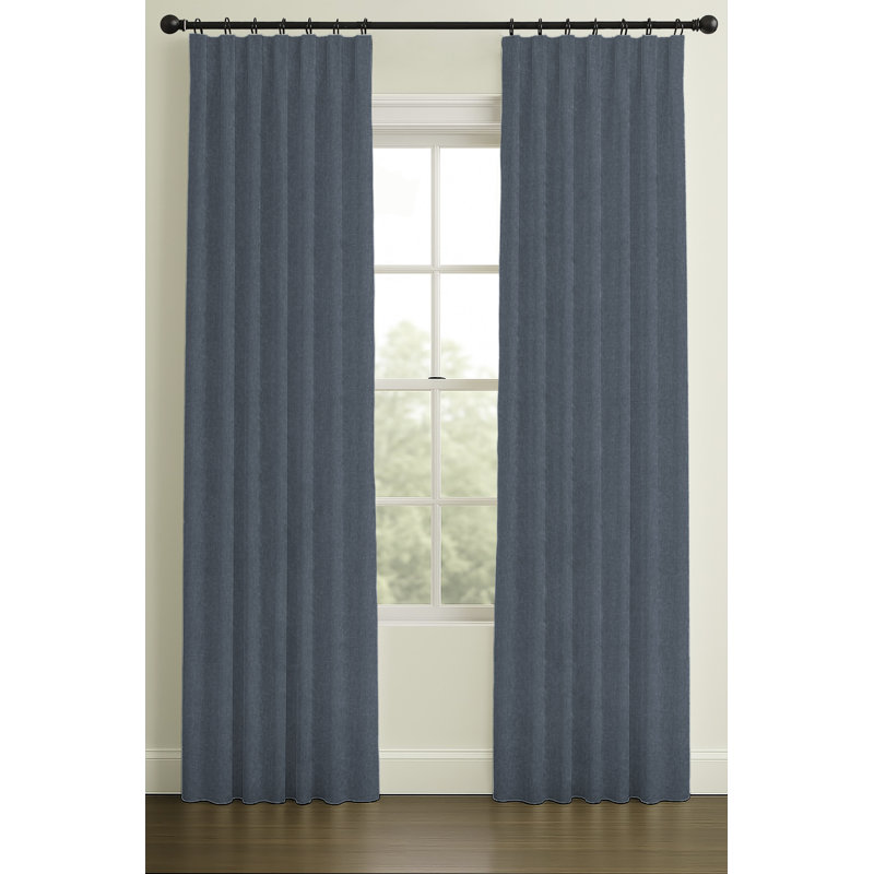 108" Rod Pocket/Back Tab Single Lining Murray Ensign, Single, 50" W x 120" L, Rod Pocket