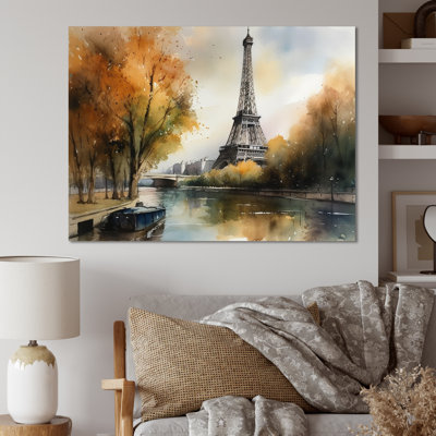 «Pastel Eiffel Tower In Paris II», reproduction sur toile