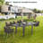 Aluminum Expandable Patio Dining Table