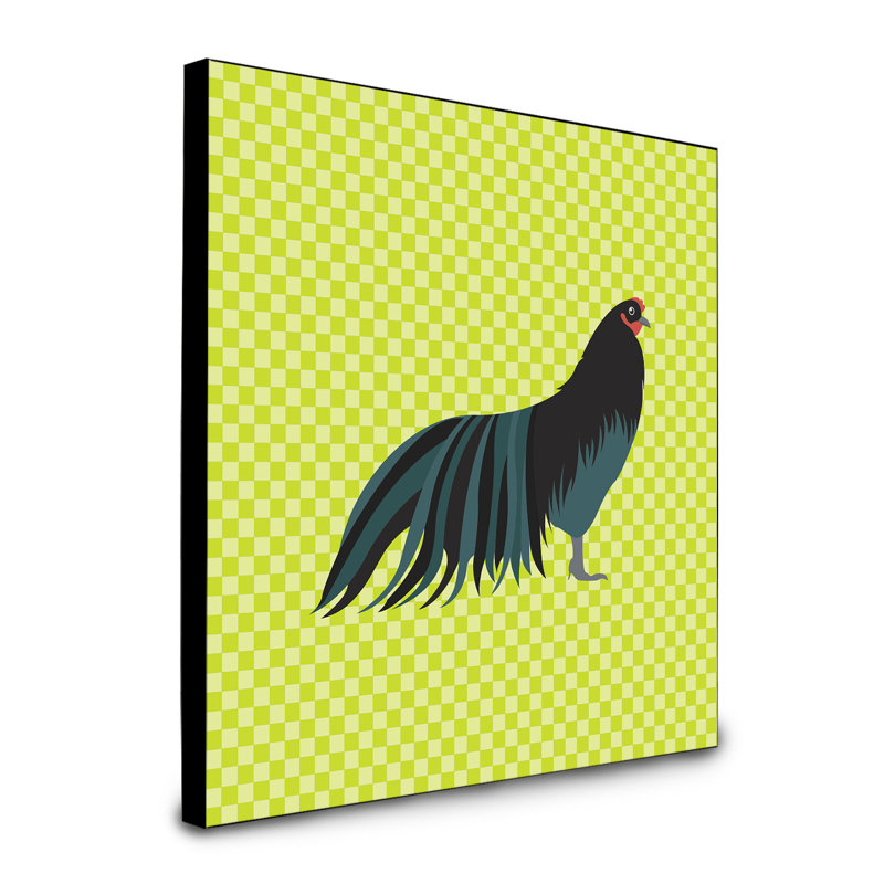 Art encadré sumatra poulet Cabella, Vert