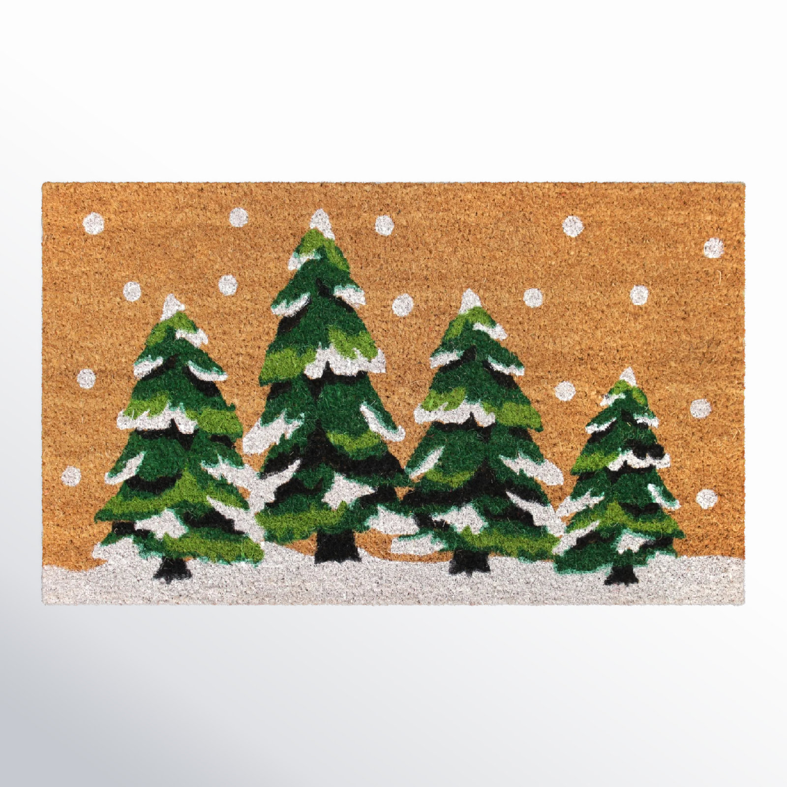 Birch Lane Branley Heer Christmas Topiaries Non-Slip Outdoor Door Mat & Reviews | Wayfair