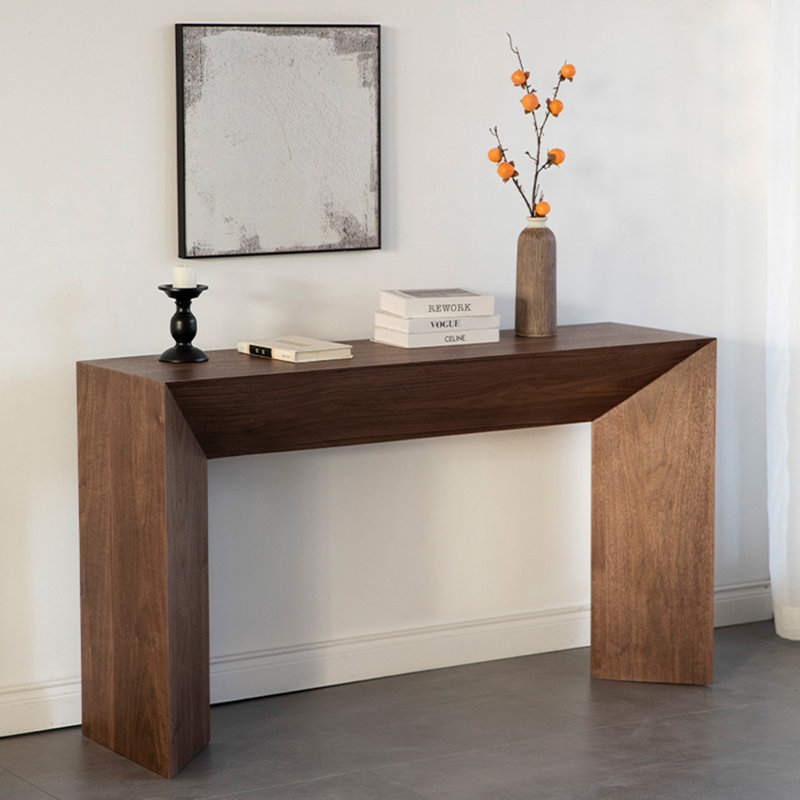 Console américaine simple, H 31,50 po x l 70,90 po x P 15,70 po, Brun