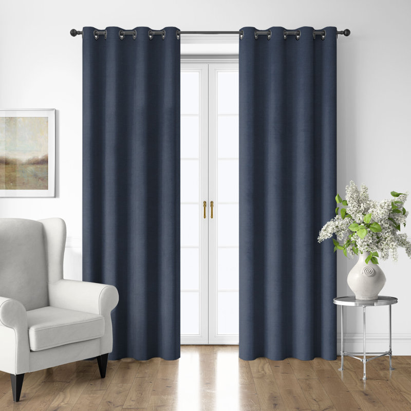 Ensemble de 2 rideaux en coton Shay, L 50 po x L 36 po