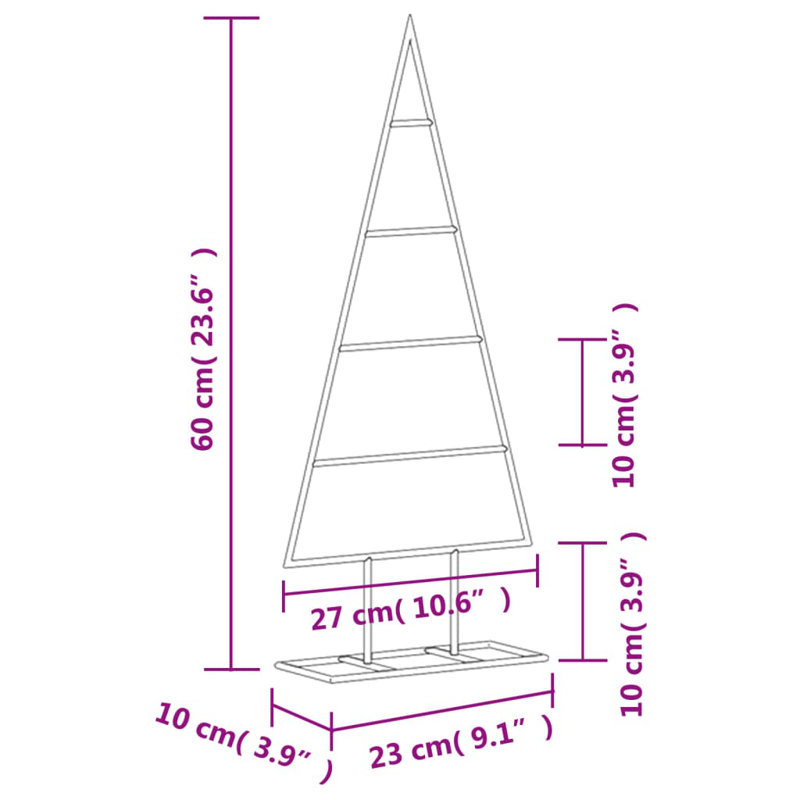 Arbre de Noël artificiel - support inclus, H 2 pi