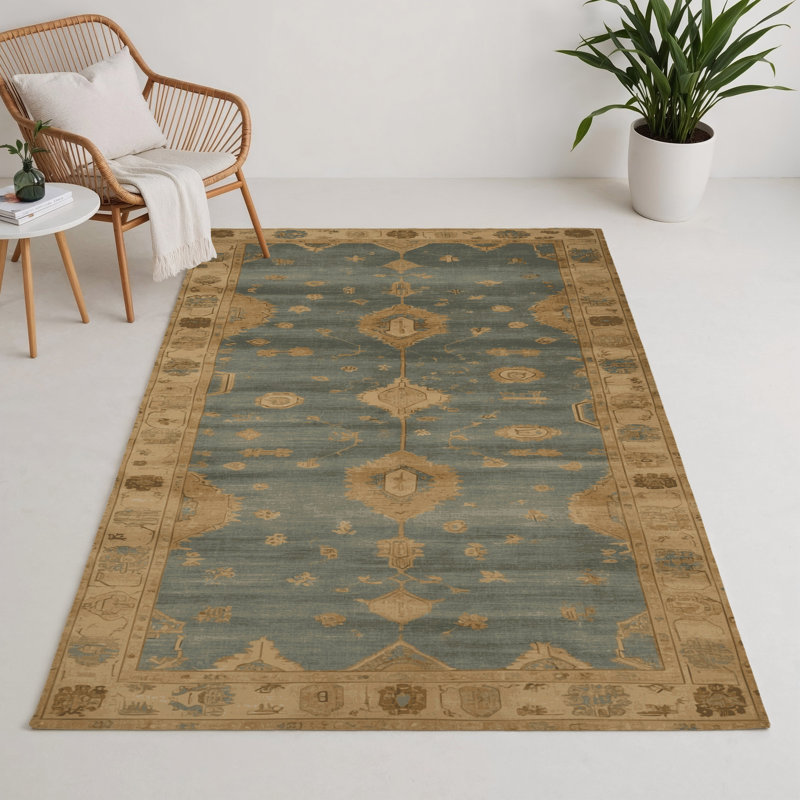 Tapis intérieur et extérieur brun Overdyed, Rectangle 5 pi x 7 pi