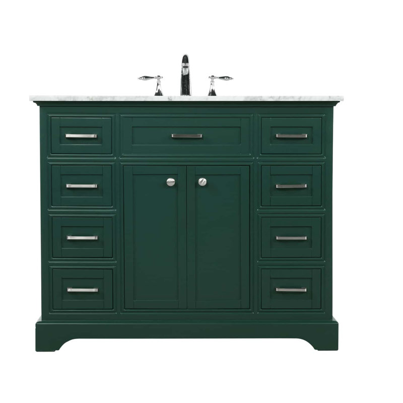 Hermes 42" Single Bathroom Vanity Set, Green
