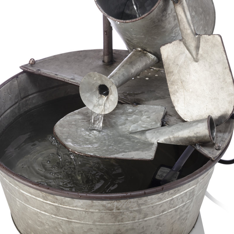 Outdoor Metal Weather Resistant Cascade Fountain