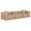 Canapé modulaire en similicuir 3 pièces Houswerth-94884229