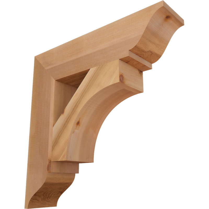 Support traditionnel Westlake, Cèdre rouge de l'Ouest, Lisse, H 24 po x l 5,5 po x P 24 po