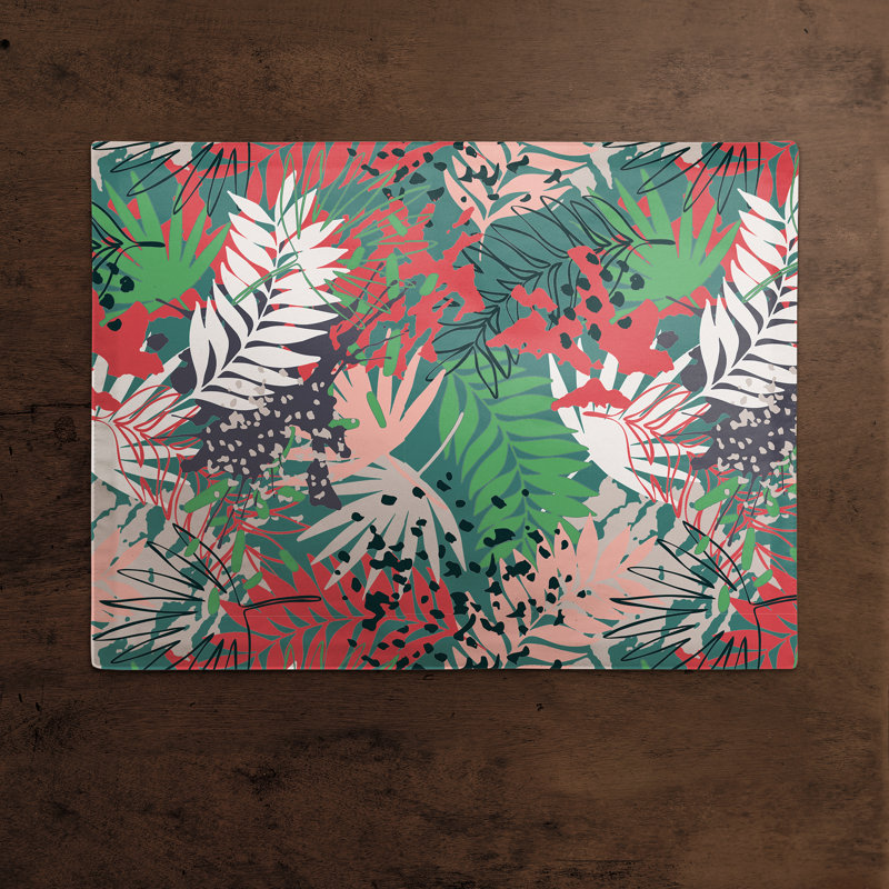 Napperon en coton 14 po Jungle