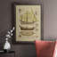Toile encadrée de qualité supérieure Antique Ship Plan II - prête à être accrochée-546039943
