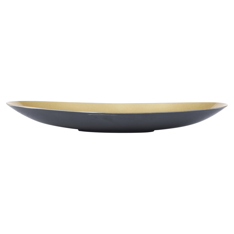 Serenity Melamine Tray, Gold, 4cm H x 40cm W x 17cm D