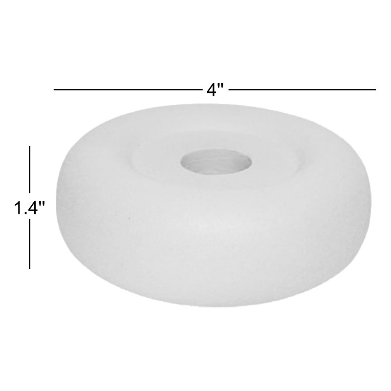 Giedre 1.4'' H Aluminum Tabletop Candle Accessories, White