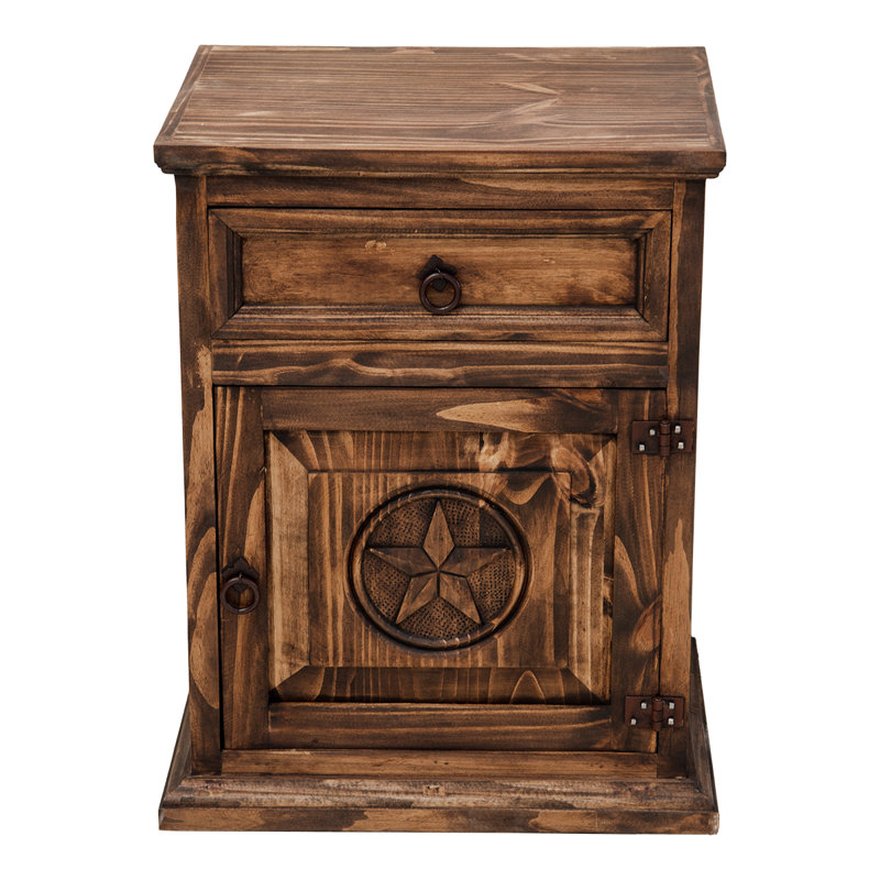 Table de chevet The Wrangler, Brun