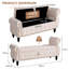 Velvet Upholstered Storage Bench-1706691699