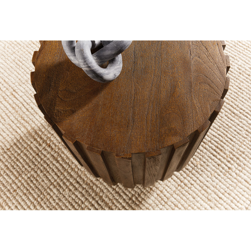 Gears Round End Table