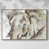 Toile naturelle avec cadre flottant