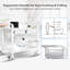 Chariot utilitaire roulant professionnel à 2 niveaux avec 2 tiroirs verrouillables, hauteur réglable, roues silencieuses avec système de verrouillage, chariot mobile robuste en ABS pour clinique médicale, salon de coiffure, spa et toilettage d'animaux.
