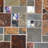 12" x 12" Slate/Glass Mosaic Wall & Floor Tile