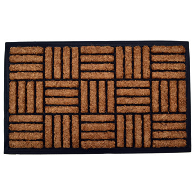 Needville Non-Slip Geometric Doormat