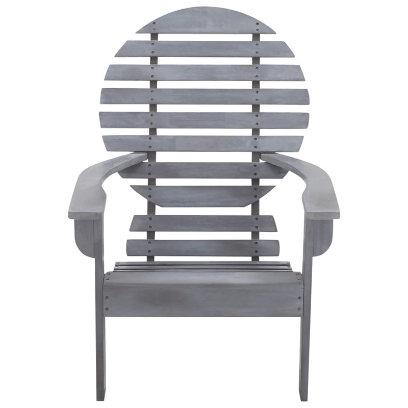 Tehya Acacia Outdoor Adirondack Chair, Grey