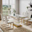 Chaise en simili cuir et acier Modern Parsons-744856643