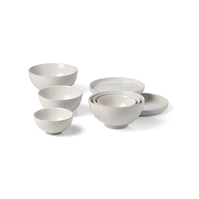 Service de table 8 pièces French Perle
