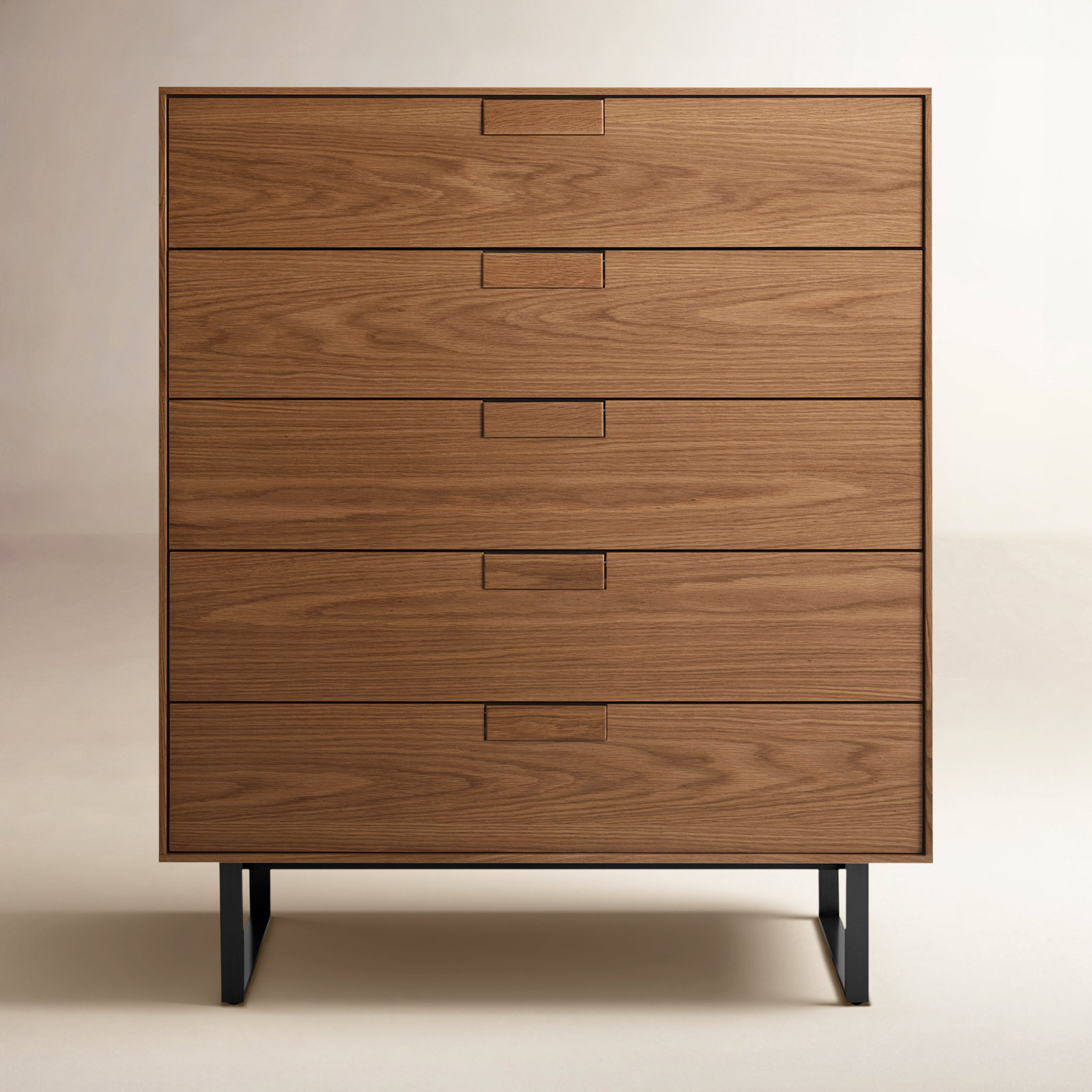 Series 11 5 - Drawer Dresser, Oblivion/Walnut