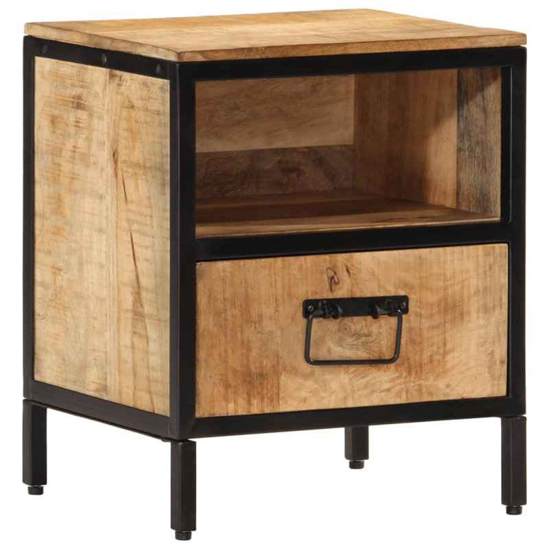 Denyse 40cm W Iron Bedside Table