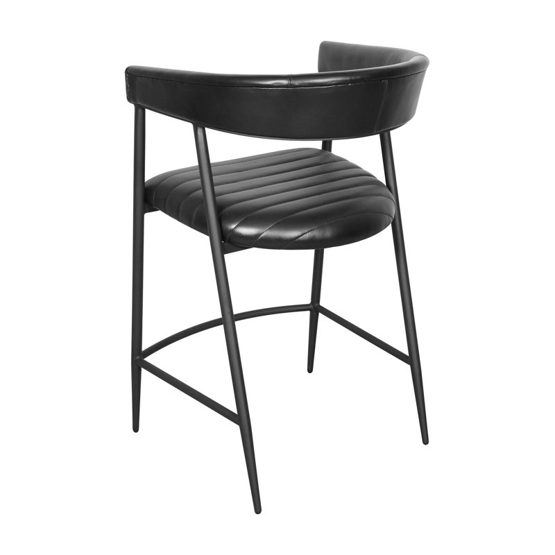 Preston Top Grain Leather Counter Stool Chair