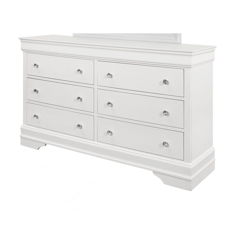 DRESSER EN MÉTAL CROCODILE, Blanc