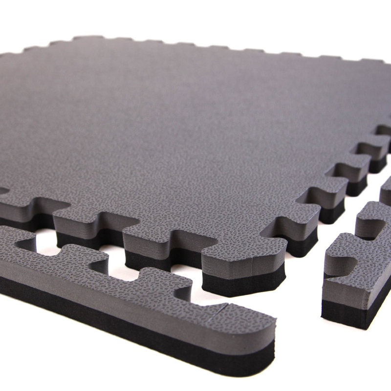 Carreaux de mousse à emboîtement 1 po MMA, Noir / Gris, 20