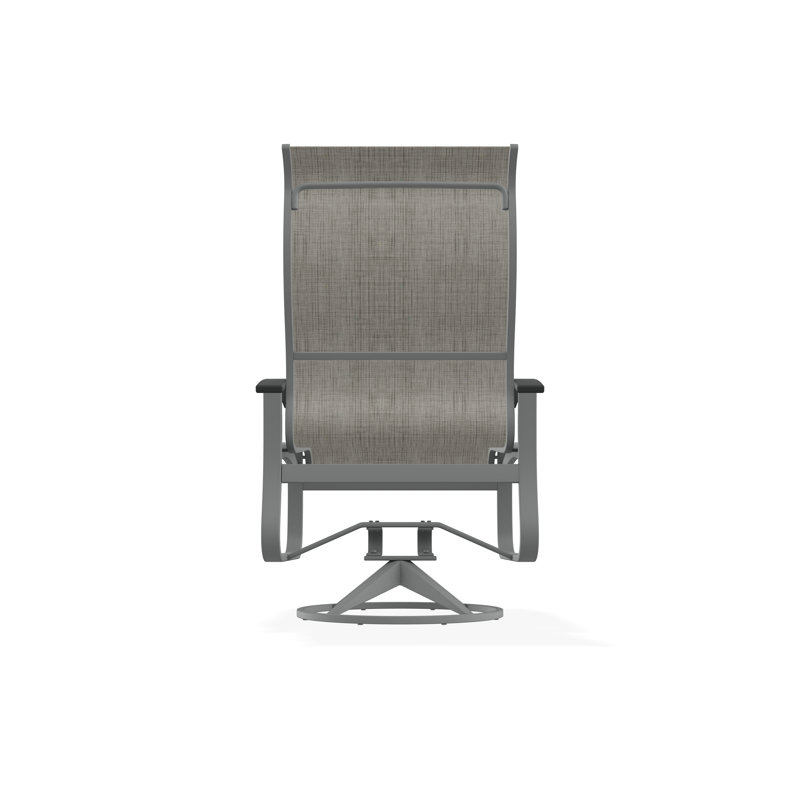 Belle Isle Outdoor Dining Chair, Graphite, Smoke