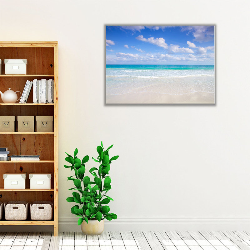 «Cancun Beach, Mexico», reproduction d'art sur toile, H 36 po x l 48 po