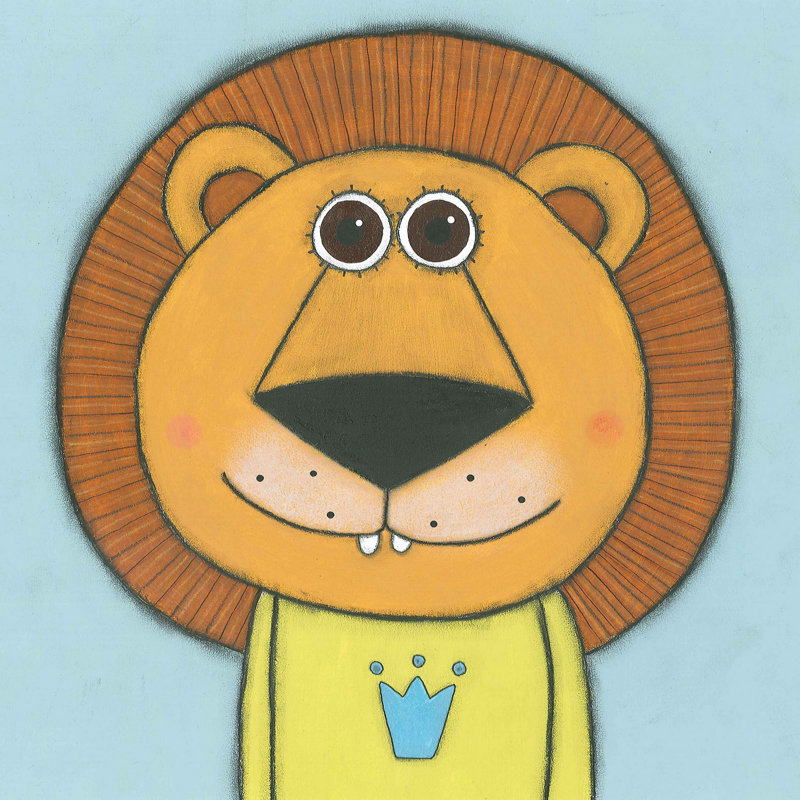 «Lion», reproduction sur toile tendue, H 32 po x l 32 po x P 1,5 po