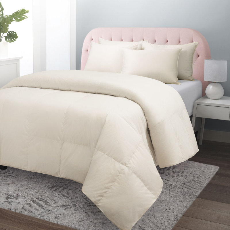 Édredon en mélange de duvet de coton non blanchi Prime Feather, Grand lit