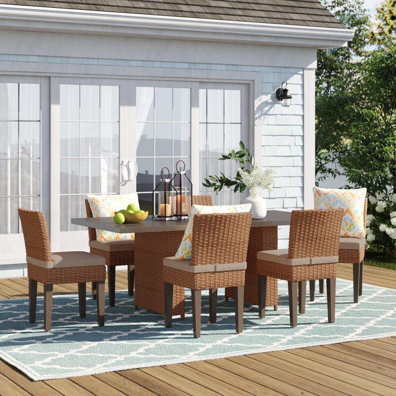 Ambroselli 7 Piece Dining Set with Cushions