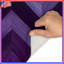 Tapis de bain mauve à motif de chevrons-671276092