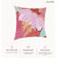 Coussin décoratif floral intérieur / extérieur en polyester