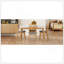 Ensemble de table de salle à manger 5 pièces avec une table à structure en bois massif et 4 chaises rembourrées en bois massif pour la salle à manger-297245817