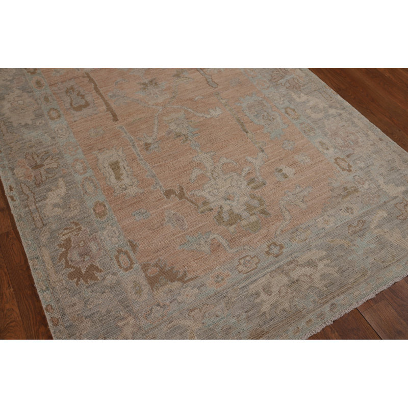 Vegetable Dye Oushak Oriental Accent Rug 4x6