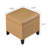 17.5" Faux Leather Ottoman With Storage-1026859791