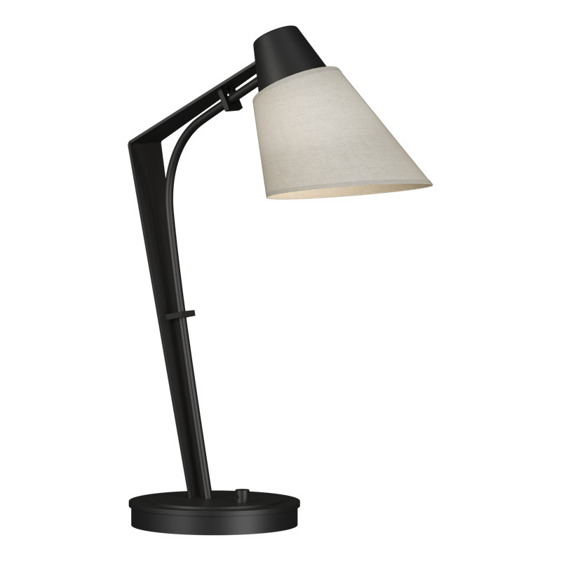 Reach 21.9" Desk Lamp, Natural Anna, Black
