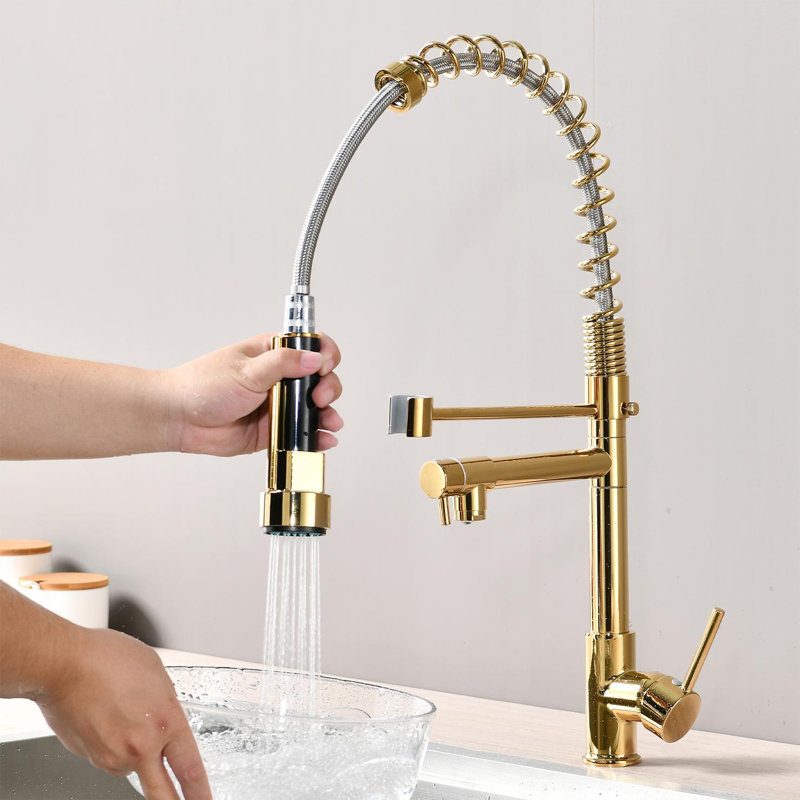 KISRAIS Pull Down Kitchen Faucet
