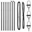 Vidaxl Fence Posts 7 Pcs Diameter32 Mm Galvanised Steel-2099660741-2099660762