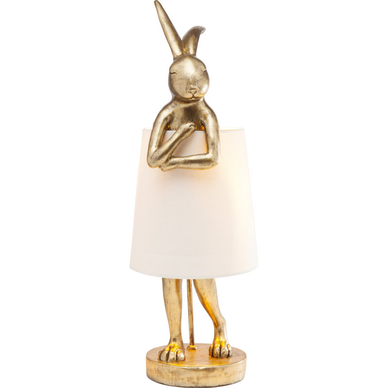Tischleuchte, Gold, 68cm H x 26.5cm W x 23cm D, Green