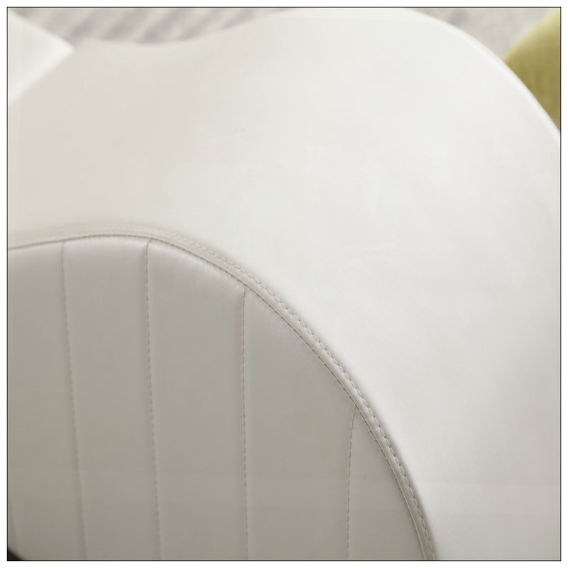 Fauteuils d'appoint, PVC blanc