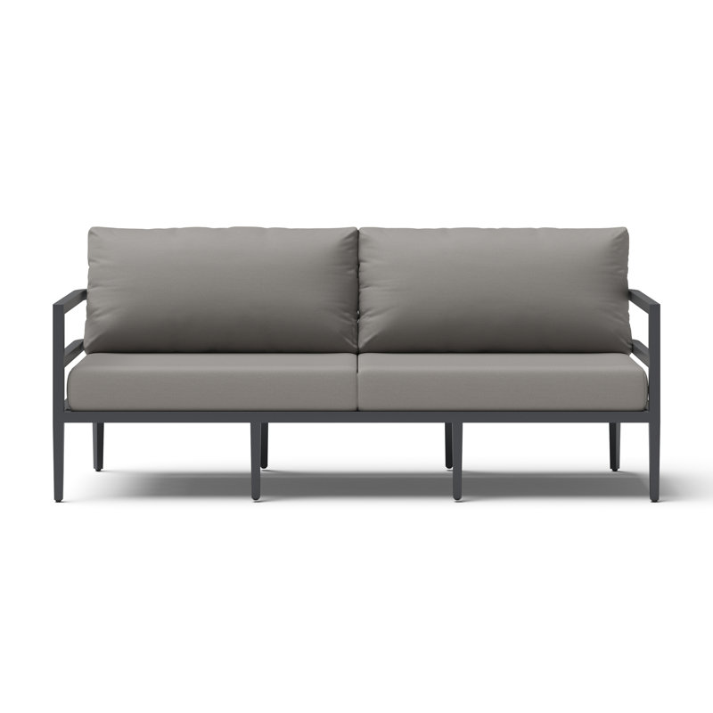 Morelia Patio Sofa - Olefin Charcoal, Olefin Charcoal