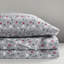 Ensemble de 3 draps de lit gris 100% flanelle de coton doux au toucher velours doux brossé des deux côtés-128139118-128139117