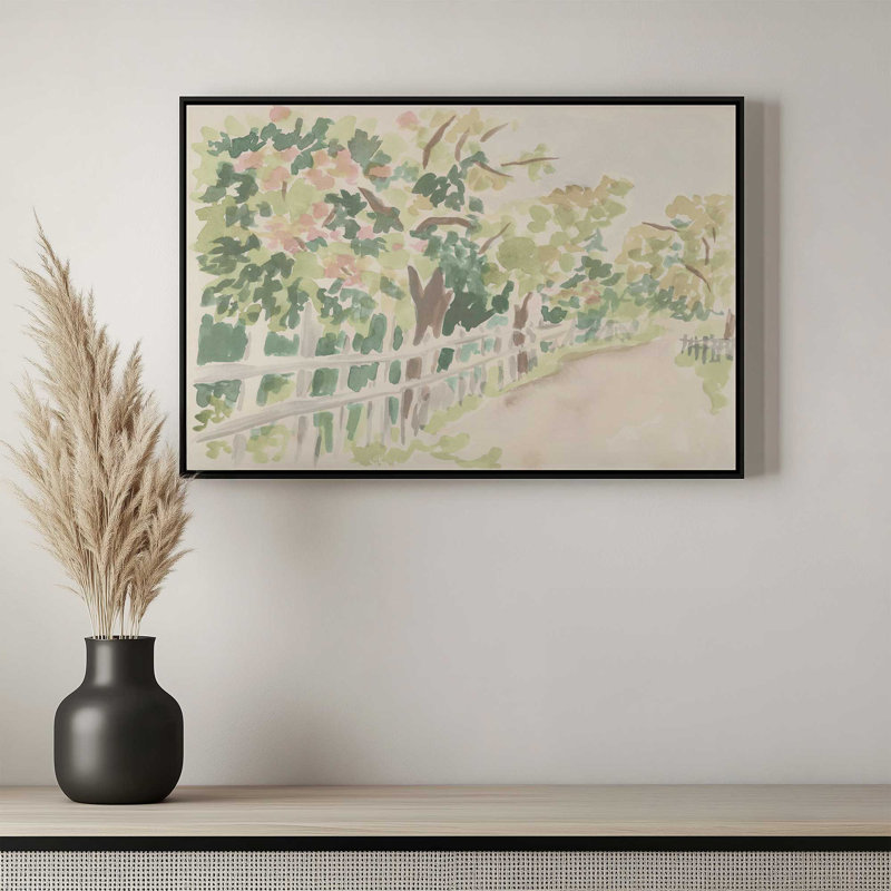 Reproduction d'art sur toile, Cadre flottant sans passe-partout, Argent argent, H 30 po x l 20 po